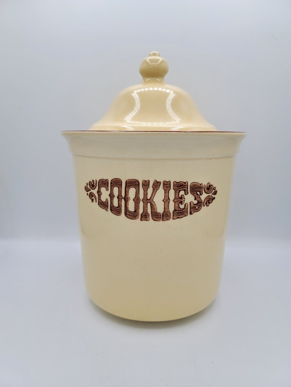 Pfaltzgraff Cookies Canister 2.75 Qt Stoneware Cookie Jar Kitchen Storage USA